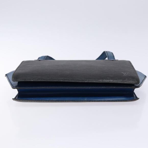 LOUIS VUITTON Epi Bicolor Varenne Hand Bag Black Blue M52385 - Picture 5 of 16